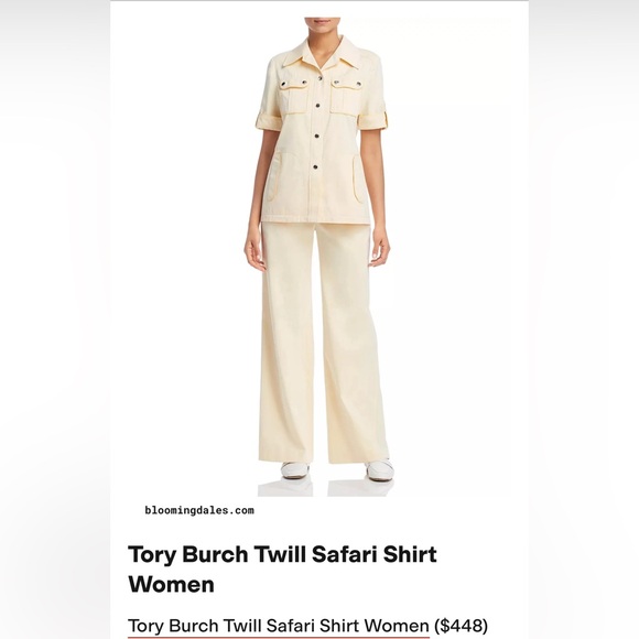 Authentic Tori Burch SS2019 Twill Safari Shirt and Pants - Picture 10 of 10